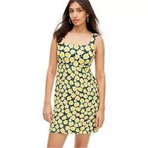 DVF Target Diane Von Furstenberg Yellow Poppy Y2K Shift Mini Dress Sz 00 *E5